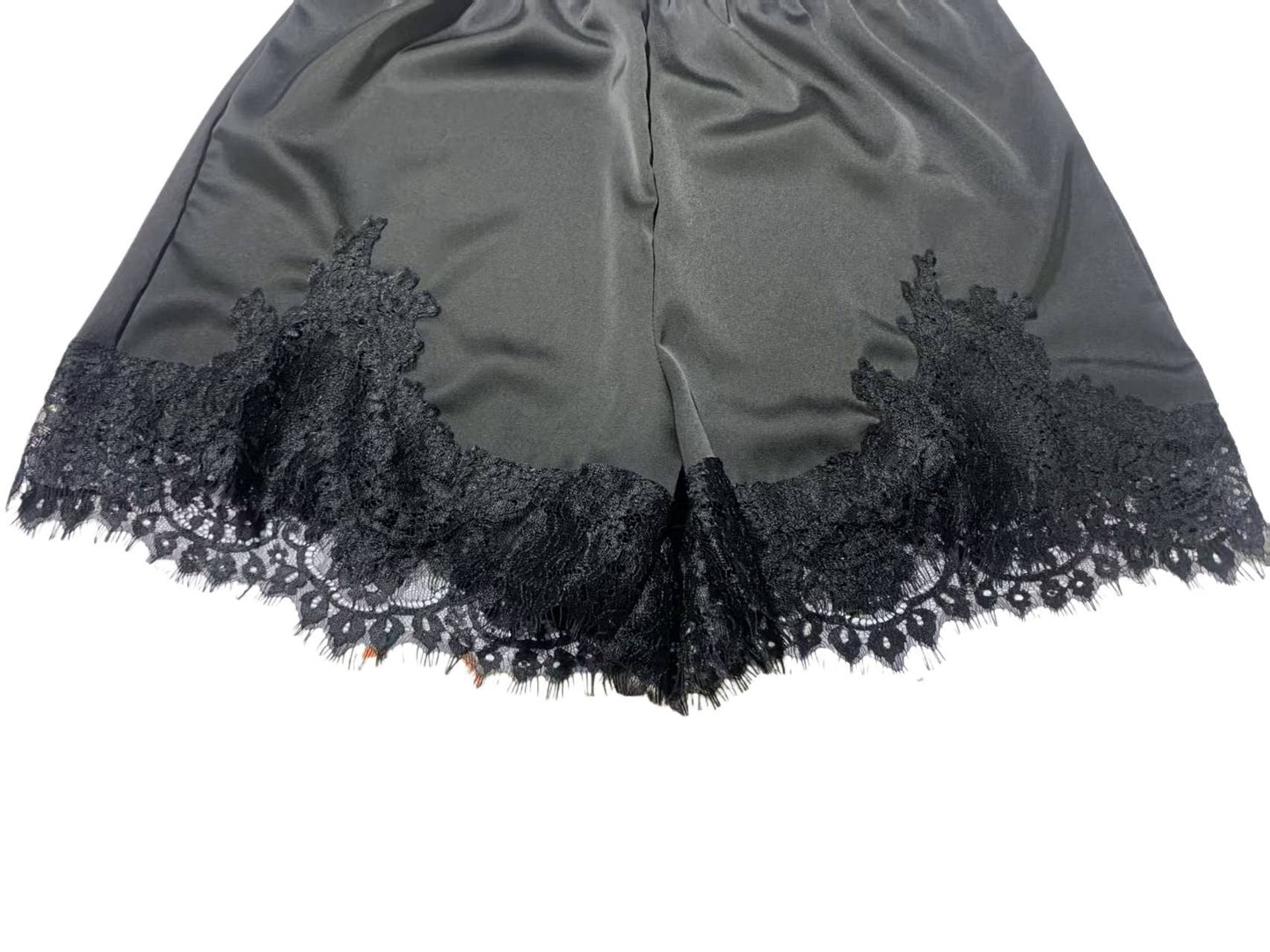 Lightweight Lace Trim Relaxed Fit Boxer Shorts