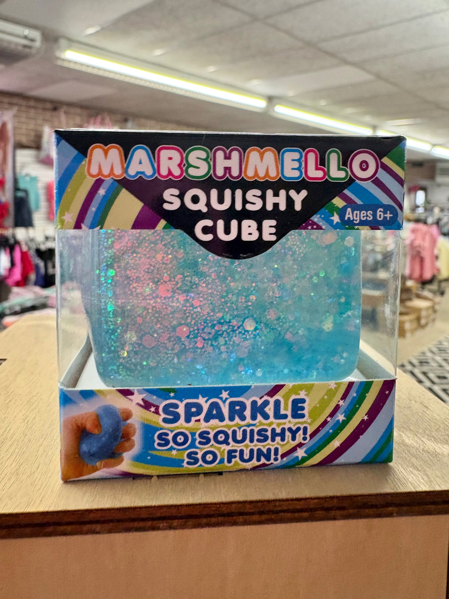 Marshmello Squishy Cube Sparkle *limit 2*