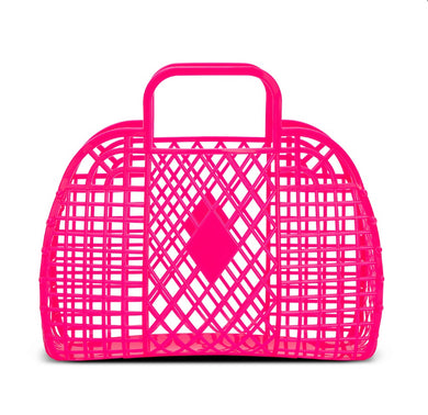 Large Neon Pink Jelly Bag