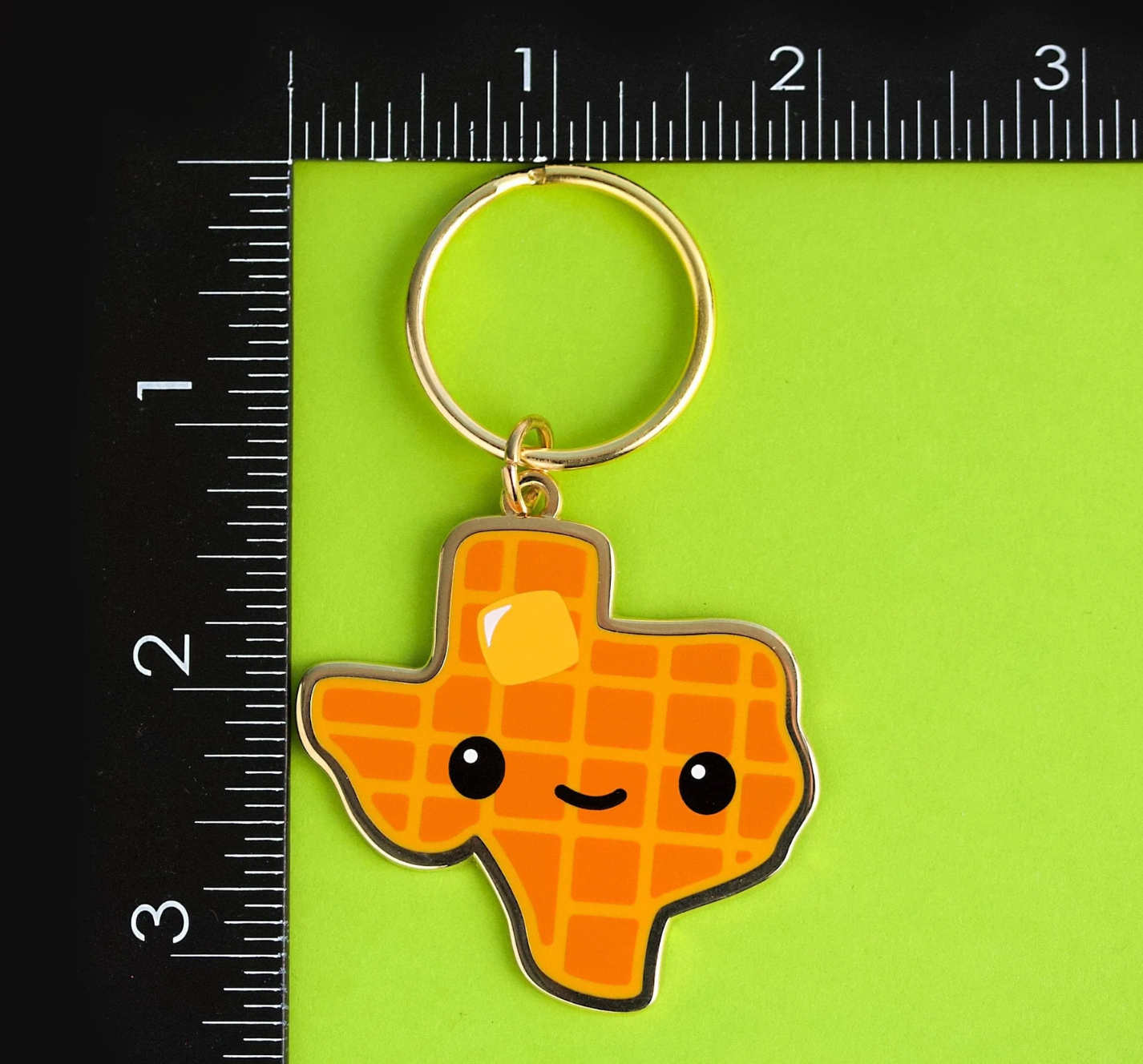 Texas Waffle Keychain