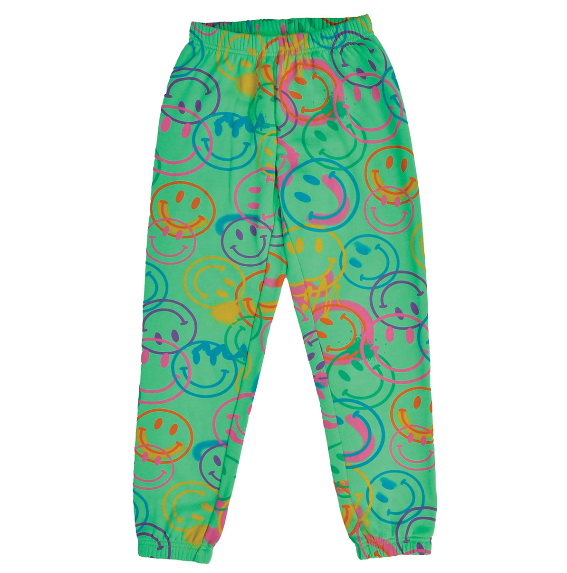 All Over Smile Glam Green Basic Sweatpants