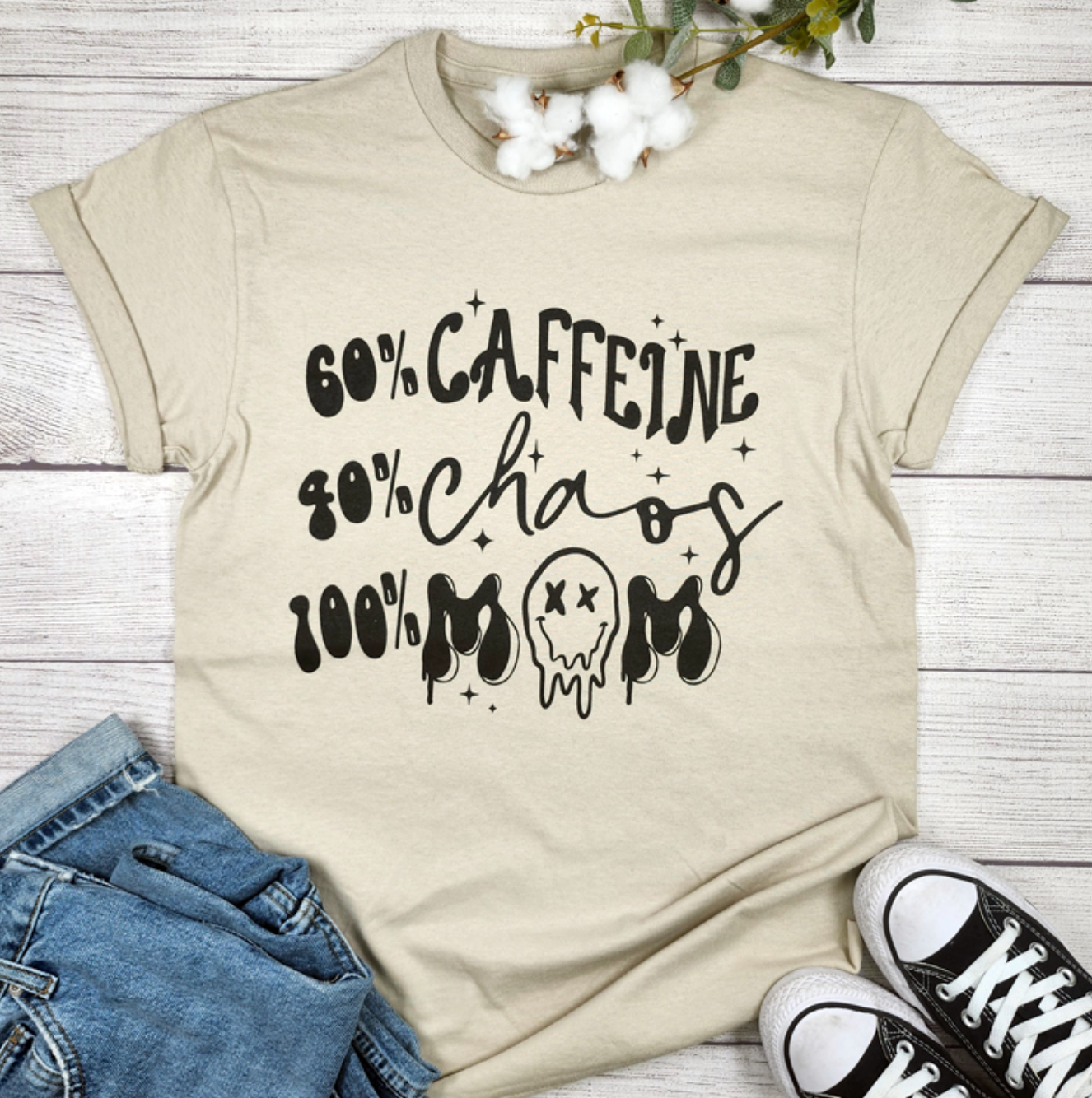 Caffeine Chaos Mom Tee