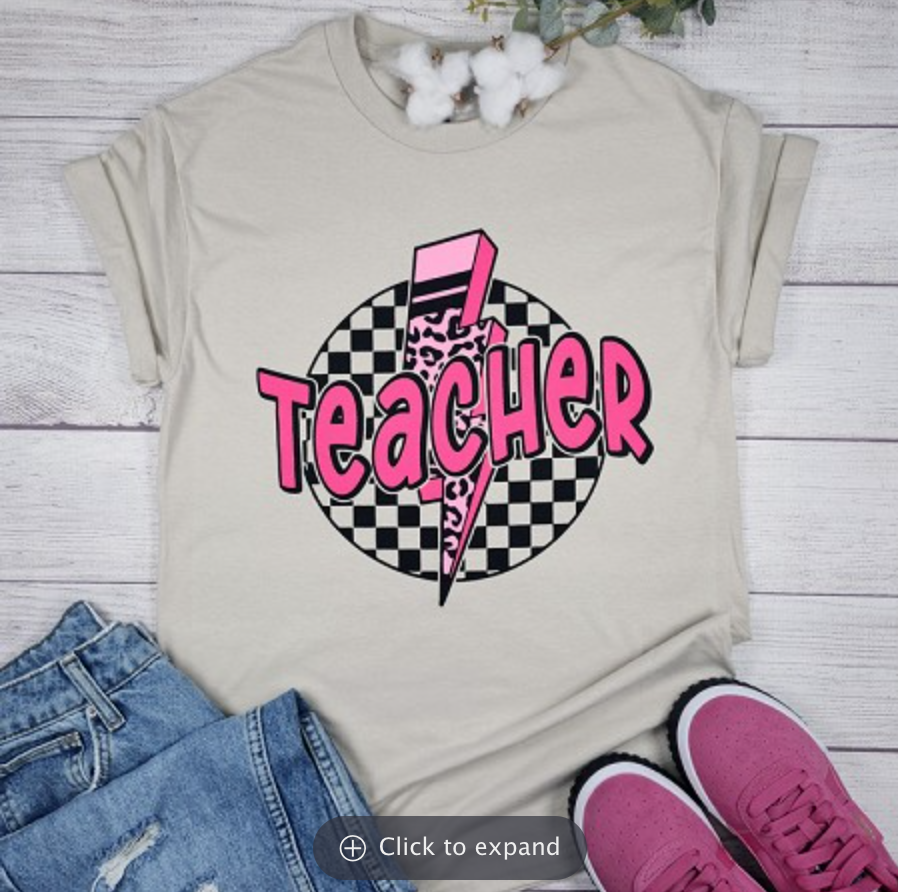 Teacher Lightning Bolt Tee