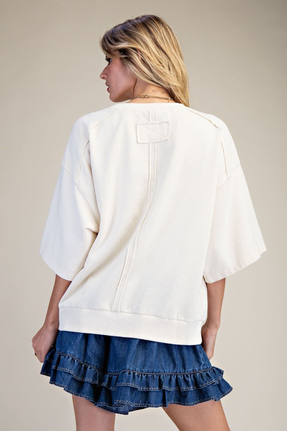 American Flag Washed Terry Pullover
