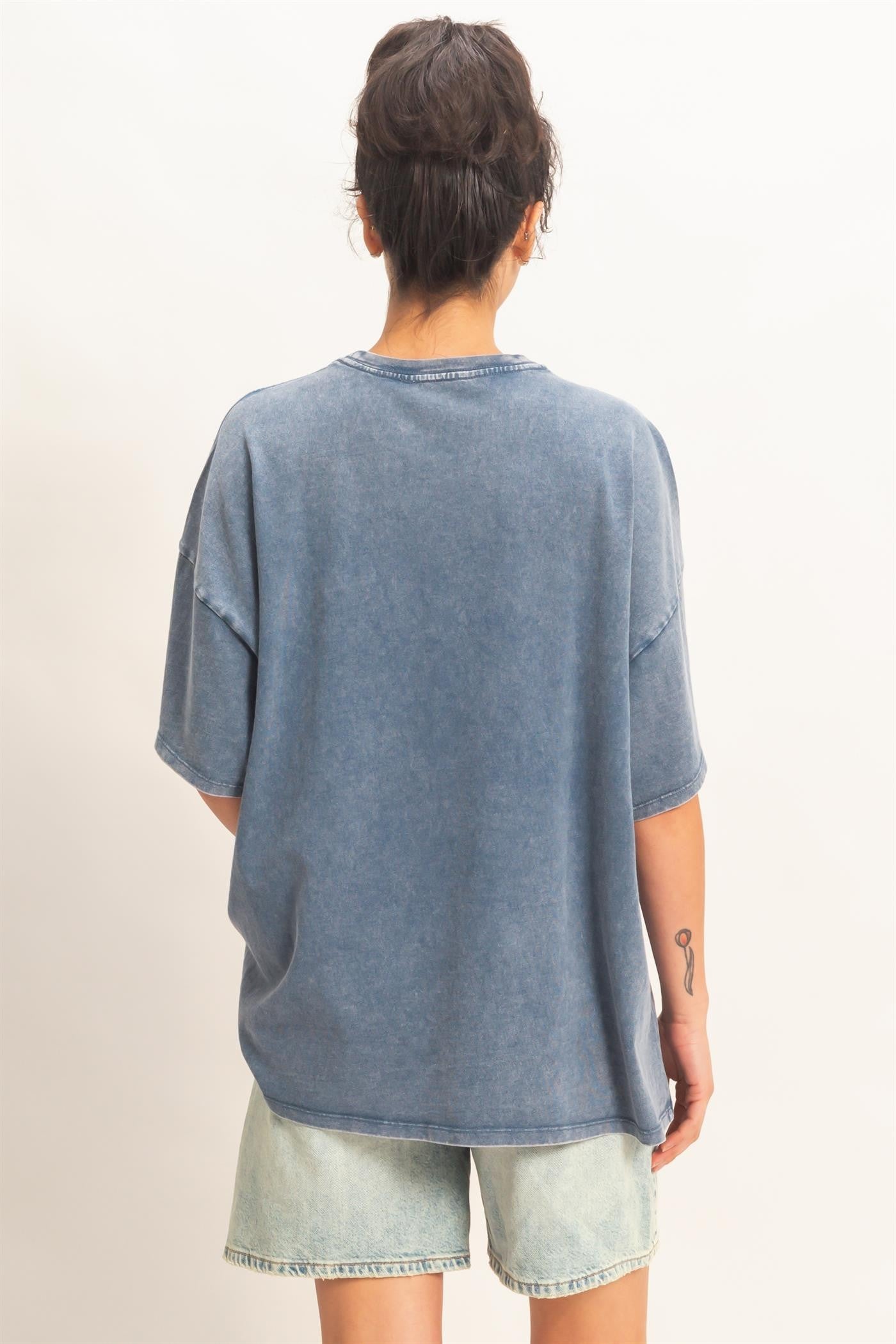 Mineral Washed Flag Graphic Tee