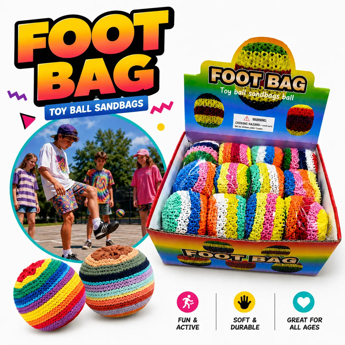 Hacky 90s Retro Foot Sacks