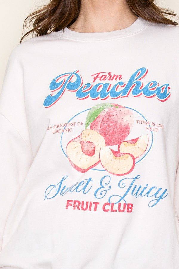 Peaches Graphic Sweatshirt