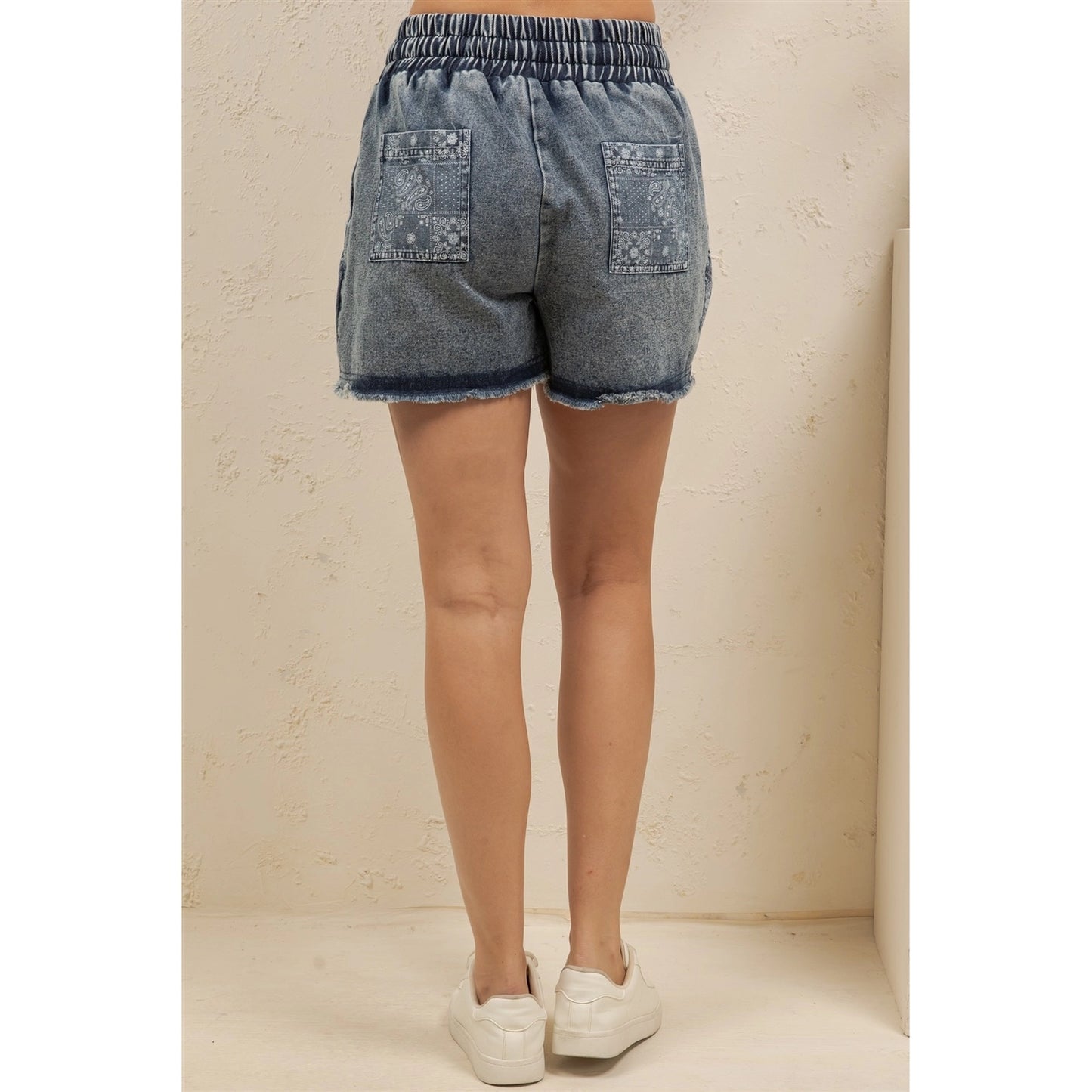Bandana Breeze Denim Shorts
