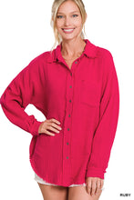Long Sleeve Gauze Top