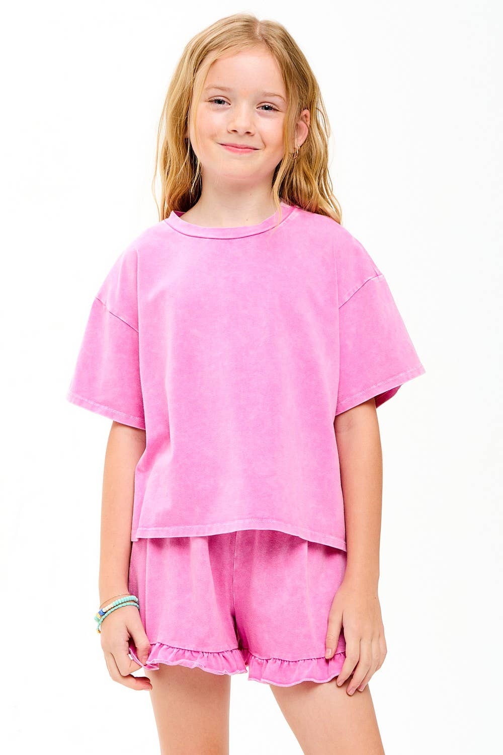 Mineral Washed Top and Shorts Set