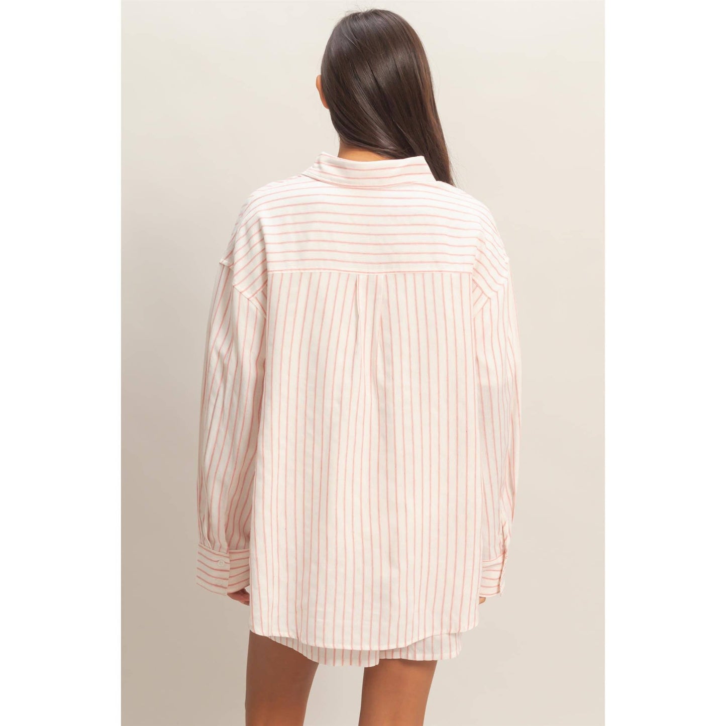 Striped Button-Up Shirt