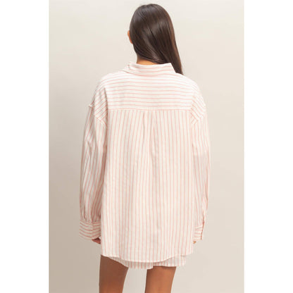Striped Button-Up Shirt