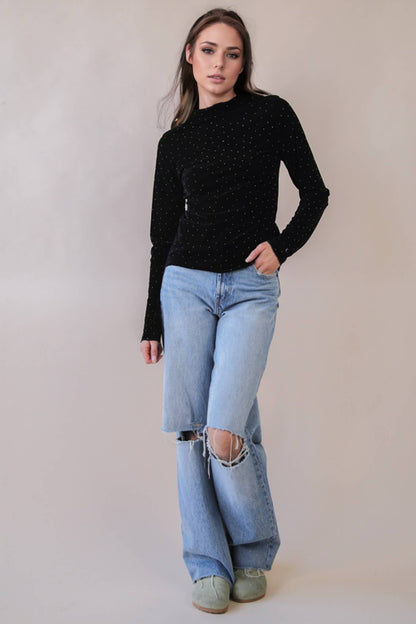 Leopard & Stone Fitted Top