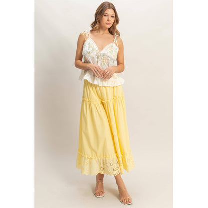 Floral Lace Trim Camisole