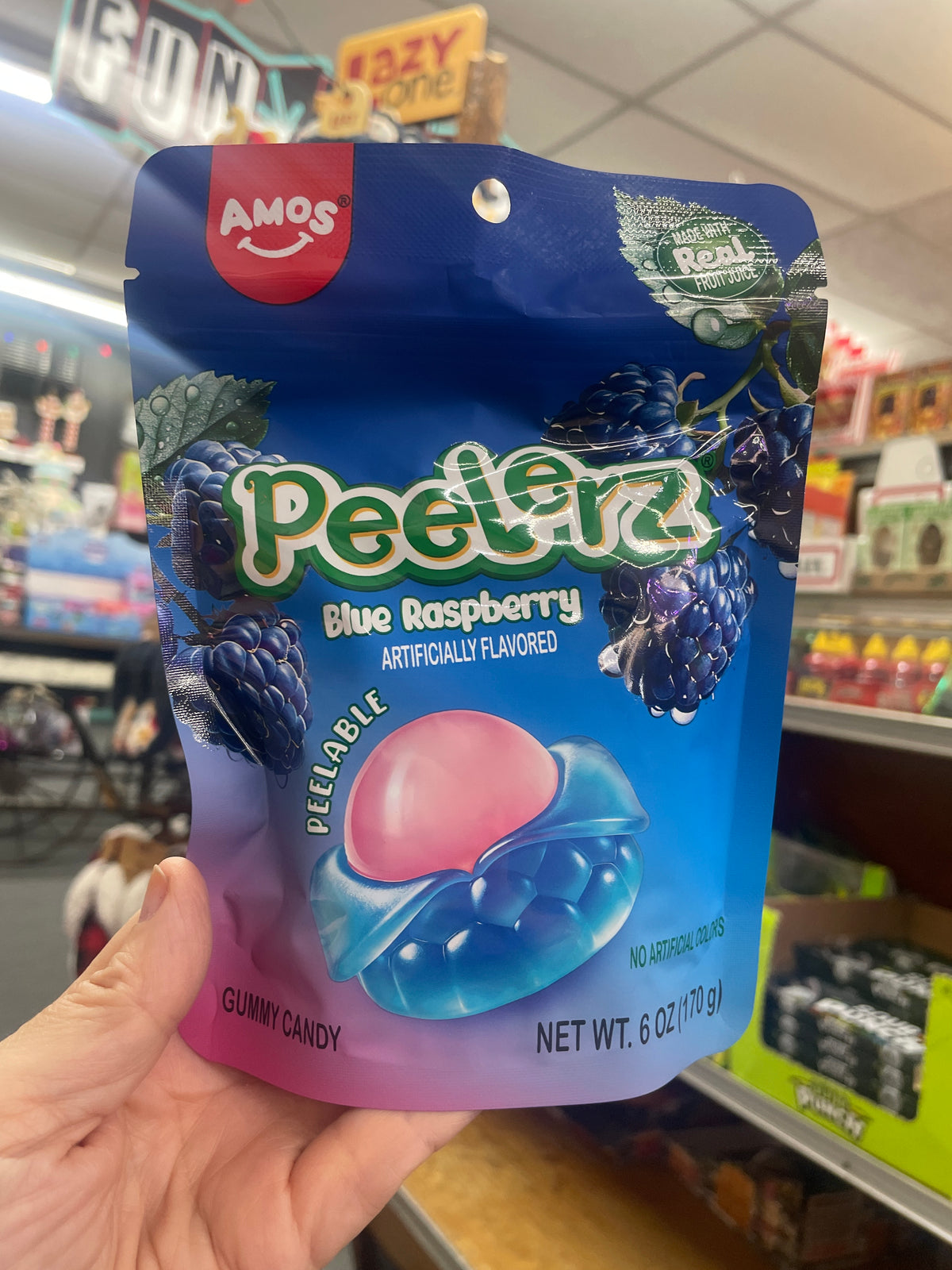Blue Raspberry Amos Peelerz Gummy Peg Bag (Copy)