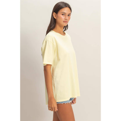 Pigment Dyed Crew Neck T-Shirt