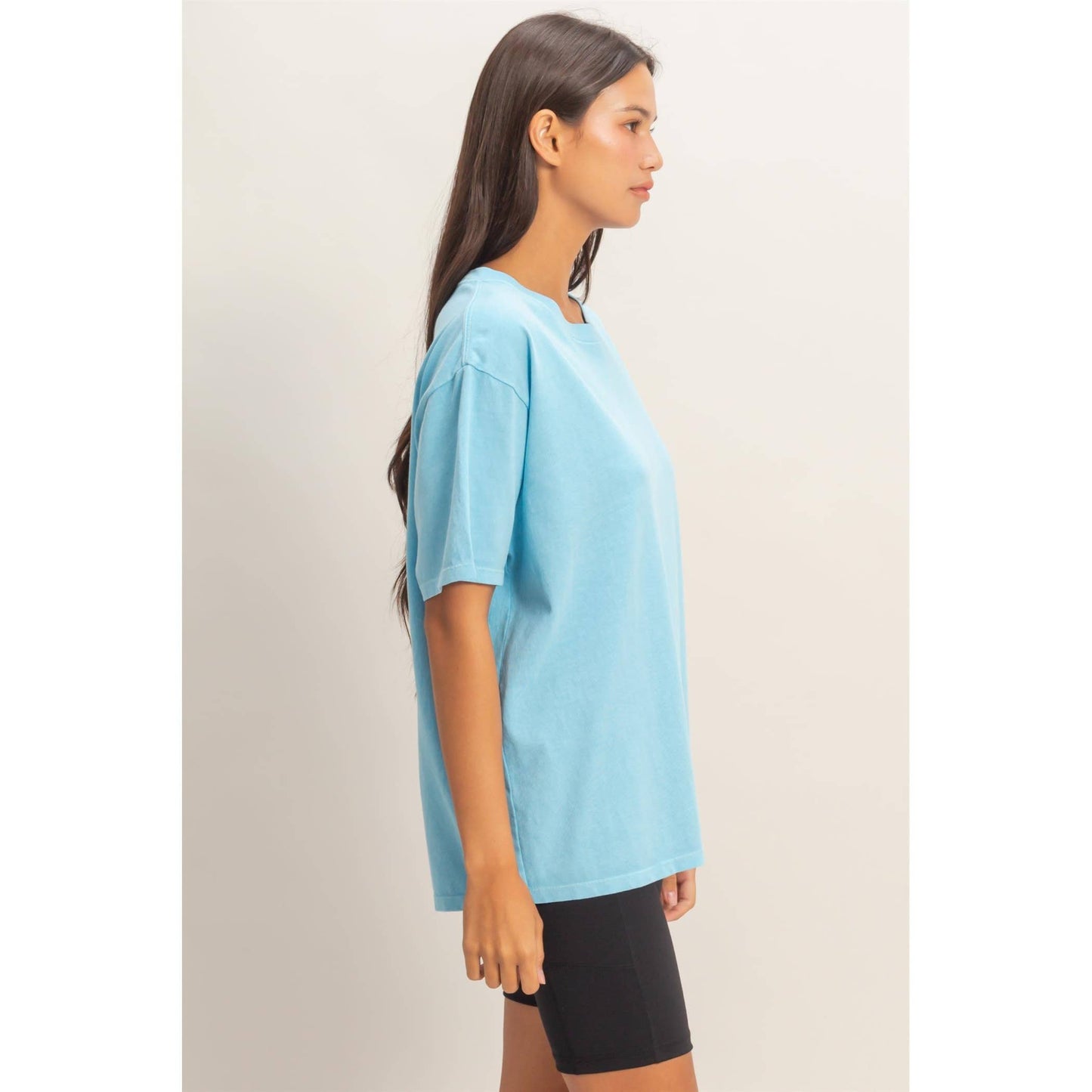 Pigment Dyed Crew Neck T-Shirt