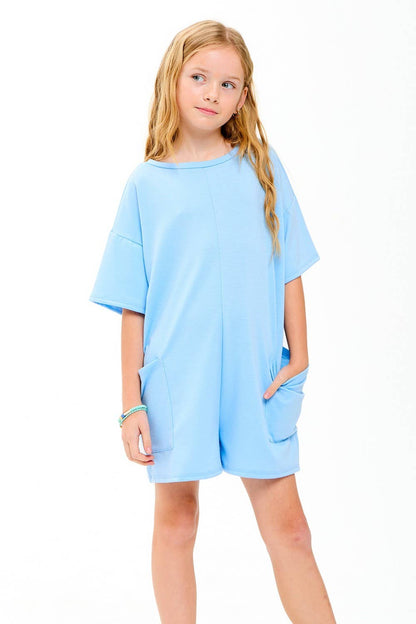 Low-Back Oversized Romper/Onesie