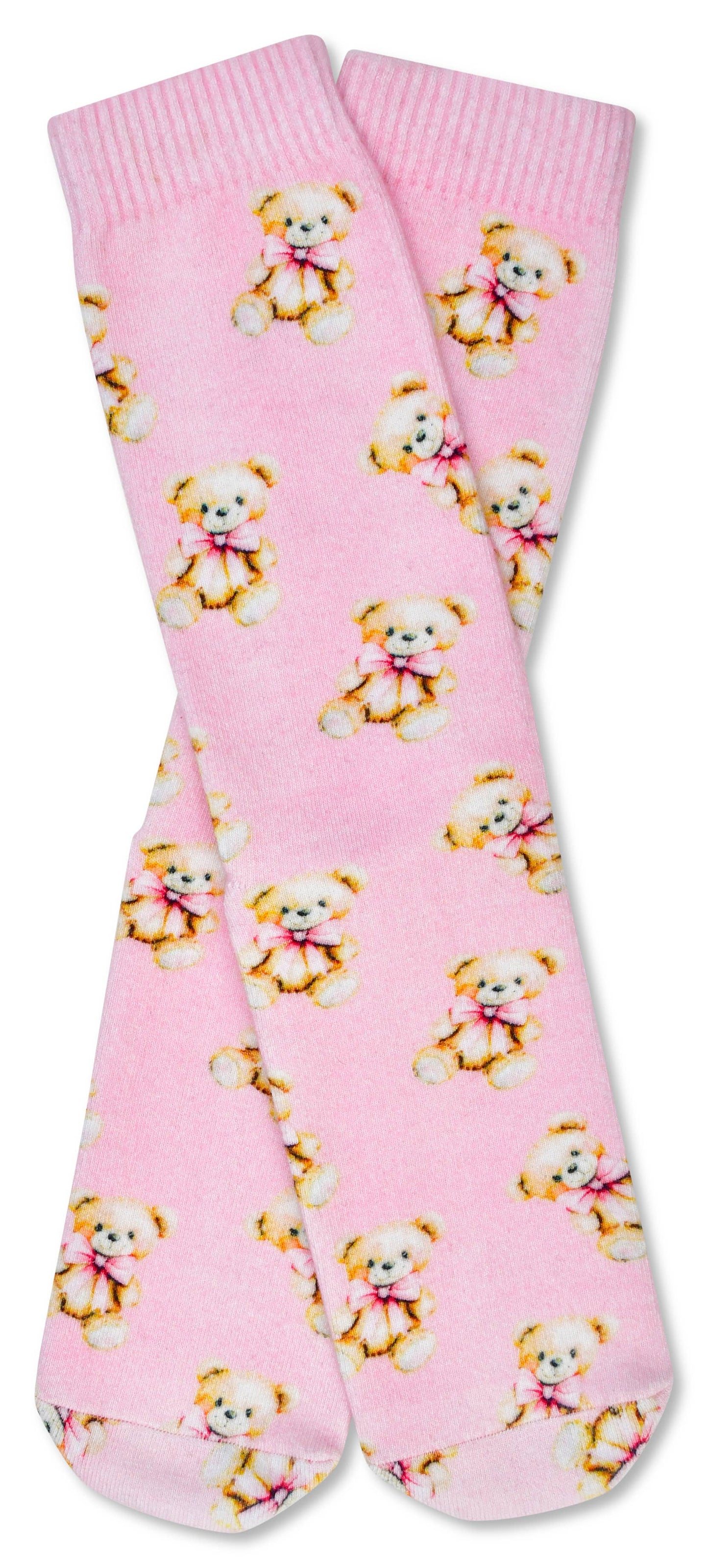 Beary Cute Pink Socks