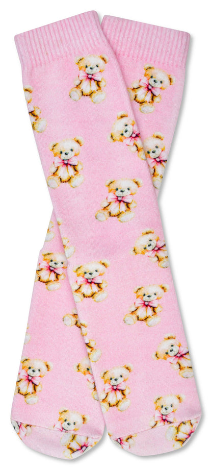 Beary Cute Pink Socks
