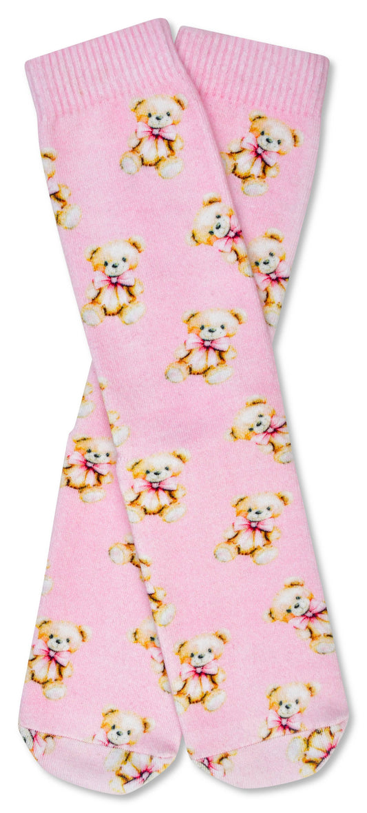 Beary Cute Pink Socks