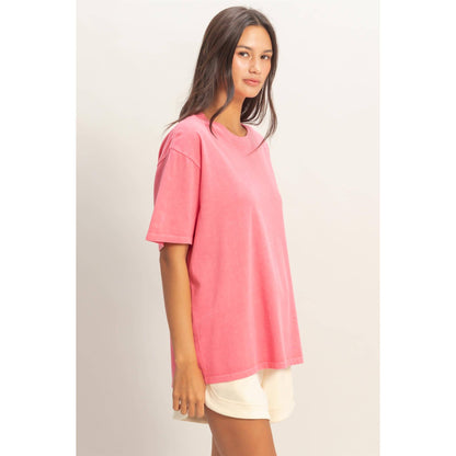 Pigment Dyed Crew Neck T-Shirt