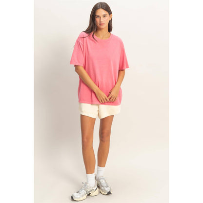 Pigment Dyed Crew Neck T-Shirt