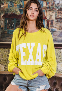 Limeade Texas Comfy Graphic Sweatshirt