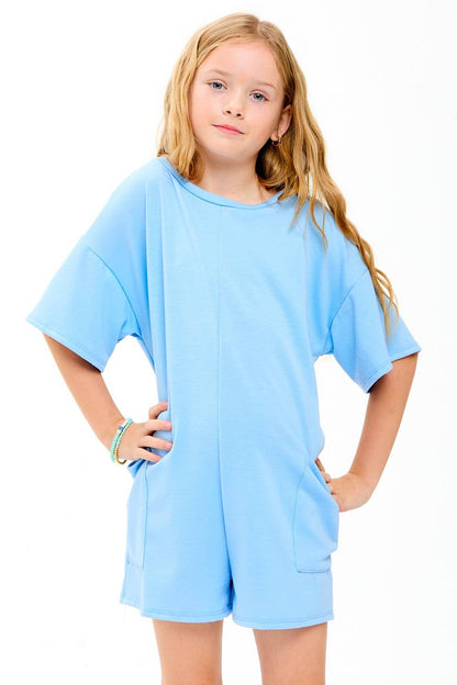 Low-Back Oversized Romper/Onesie