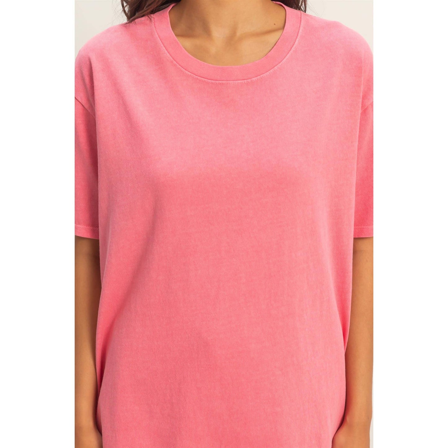 Pigment Dyed Crew Neck T-Shirt