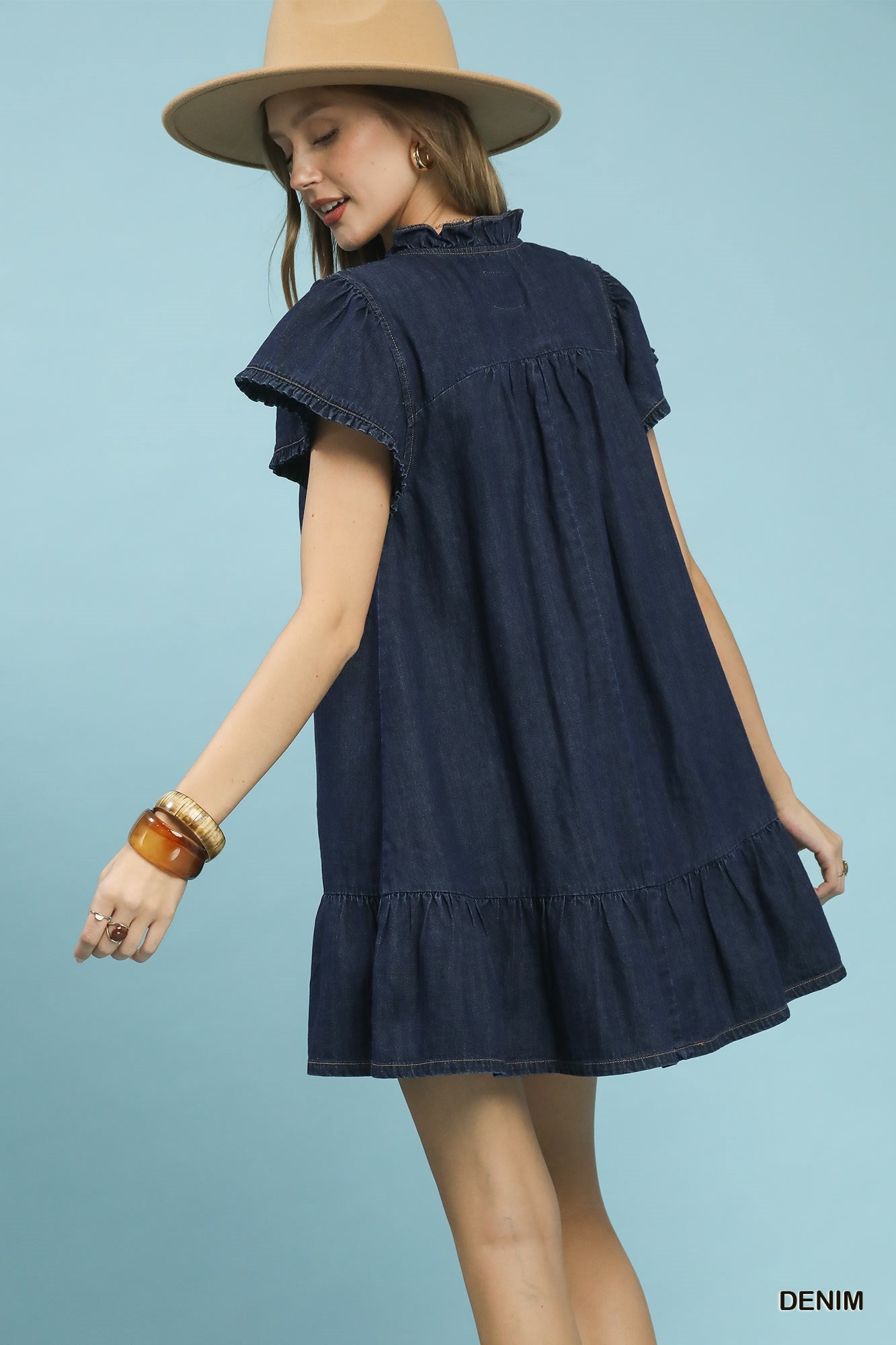 Washed Denim Dress