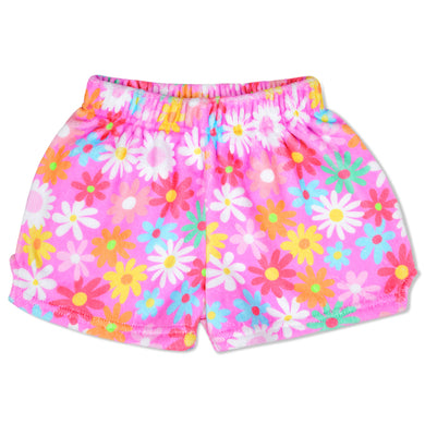 Daisy Floral Plush Shorts
