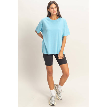 Pigment Dyed Crew Neck T-Shirt