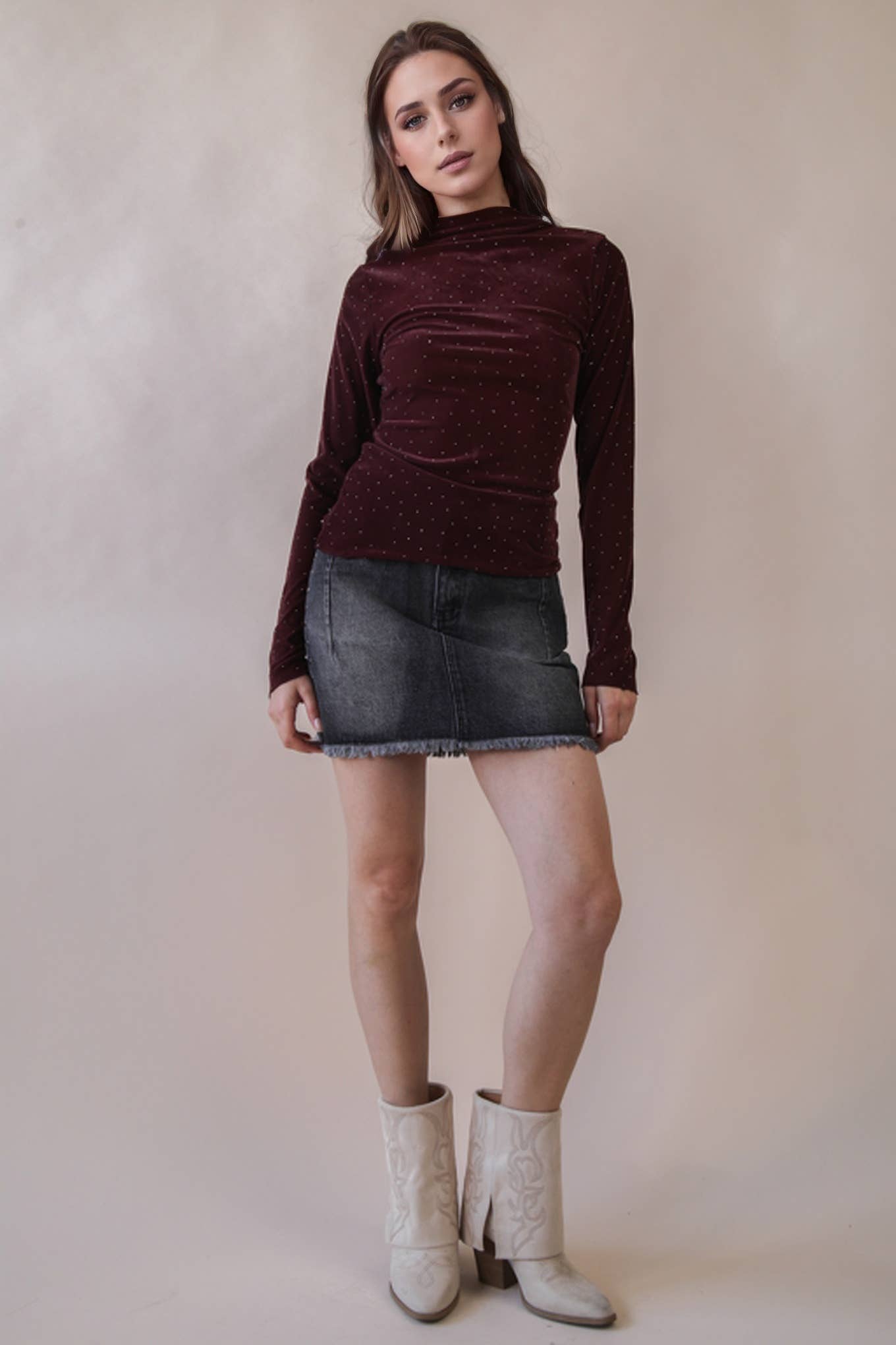 Leopard & Stone Fitted Top