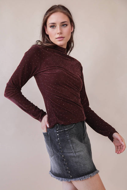 Leopard & Stone Fitted Top