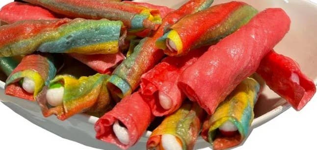 Skittlez Stuffed Fruit Roll Ups