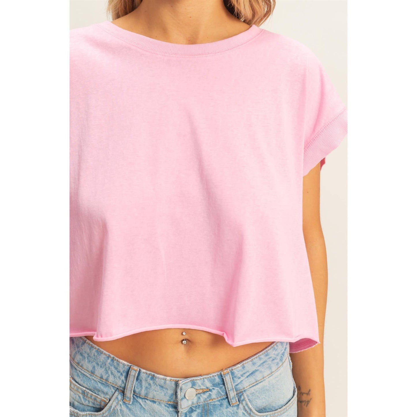 Boxy Crew Neck Top