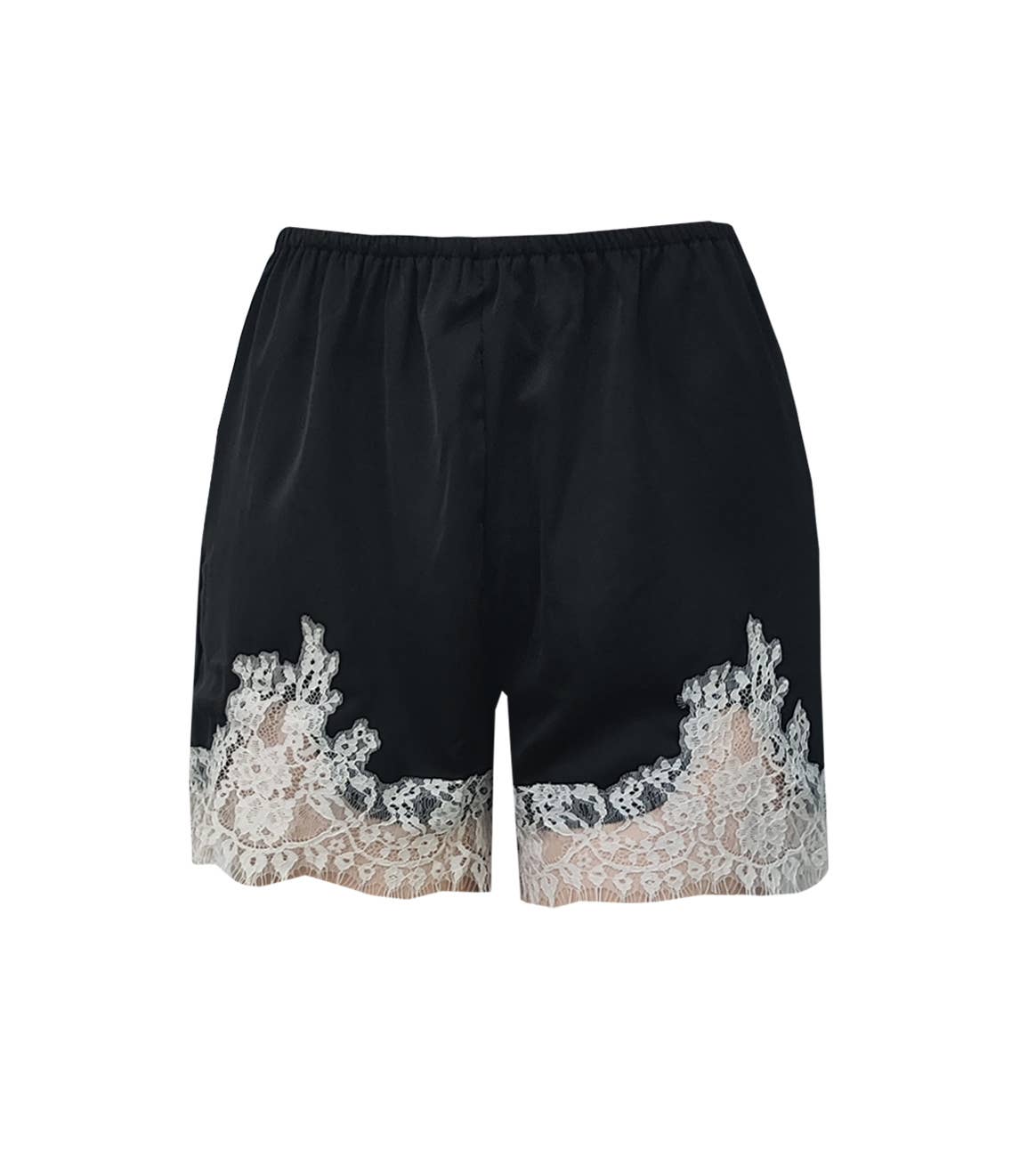 Lightweight Lace Trim Relaxed Fit Boxer Shorts
