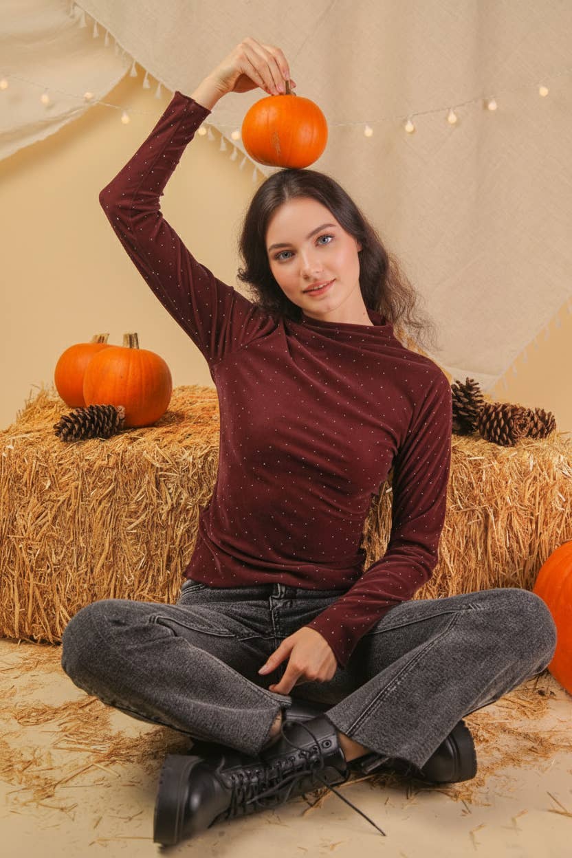 Leopard & Stone Fitted Top