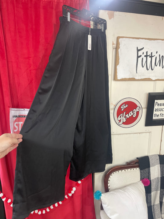 High Waist Elastic Wide Pants