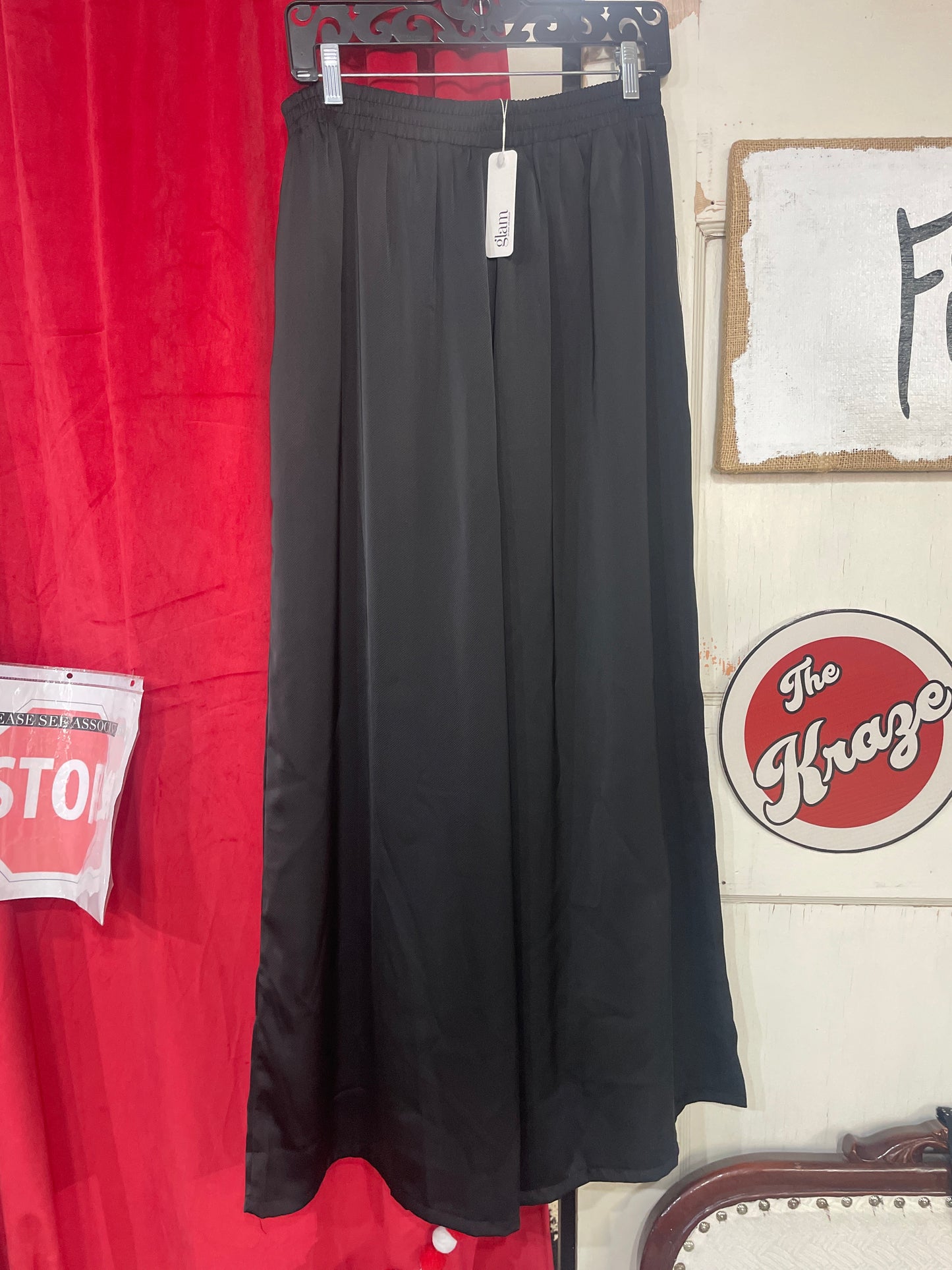 High Waist Elastic Wide Pants