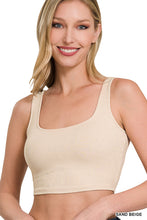 Ribbed Square Crop Tank