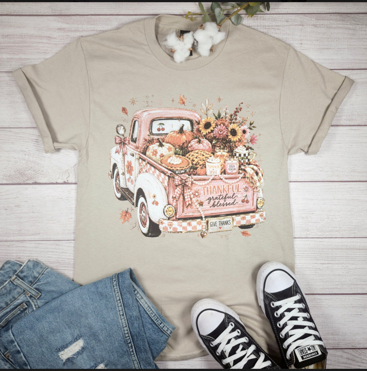 Fall Pink Truck Krazy Deal Tee