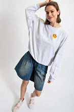 Happy Face Dolman Crewneck Sweatshirt