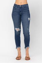 Mid Rise Shark Bite Slim Fit Jeans