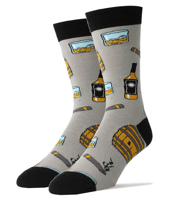 Whiskey Me Crew Socks