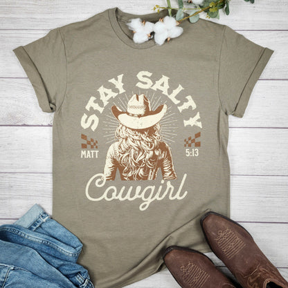 Stay Salty Cowgirl Tee