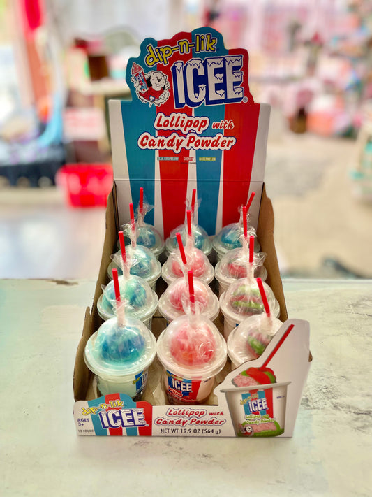 Dip-n-Lik Icee Lollipop w/ Candy Powder