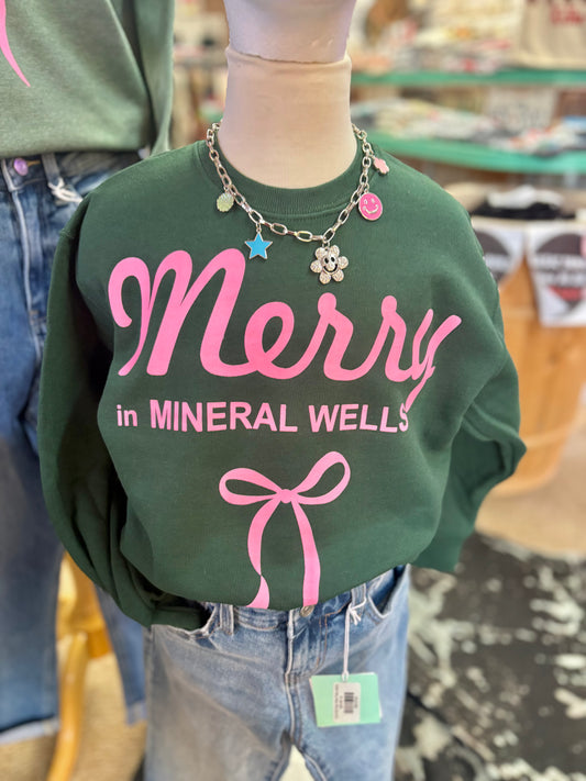 Youth "Merry in Mineral Wells" Sweatshirt