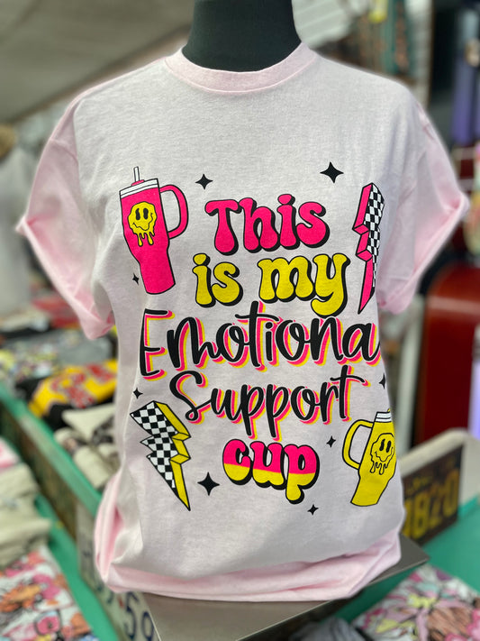 Emotional Support Cup Krazy Deal Tee